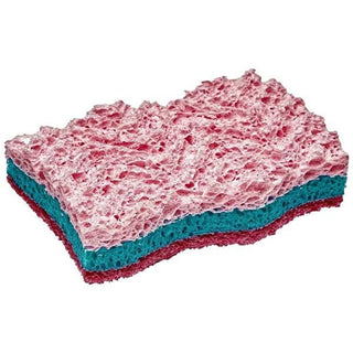 Flink & Sauber Dual-Action Dish Sponge with Scouring Fiber - Powerful Kitchen Cleaning, Reusable & Machine Washable Flink&Sauber Dish Sponge: Powerful Scrubbing & Cleaning dish sponge, scouring sponge, cleaning sponge, kitchen sponge, oval scrubbing fiber, abrasive sponge, pot and pan scrubber, reusable sponge, dishwashing sponge, household cleaning sponge, dish sponge, kitchen cleaning, scrubbing fiber, viscose sponge, durable sponge, ergonomic sponge, washable sponge, kitchen, home, cleaning, dishes, pots