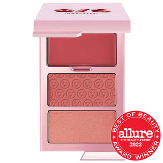 Cheek Clapper: 3D Blush Trio Palette - Vegan, Cruelty-Free, Pigmented Blush for Long-Lasting Color & Dimension Cheek Clapper Blush Palette: Vegan, Cruelty-Free, 3D Color blush palette, vegan blush, cruelty-free blush, pigmented blush, long-lasting blush, blendable blush, 3D blush, makeup palette, blush trio, dragon fruit blush, blush, vegan makeup, cruelty-free makeup, pigmented makeup, long-lasting makeup, blendable makeup, makeup, cheek color, cheek makeup, face makeup, beauty, cosmetics, Flex Cream, Matt
