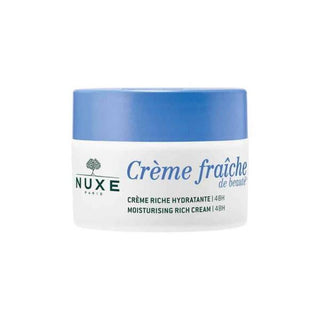 Nuxe Crème Fraîche de Beauté Rich Facial Moisturizer: Intense Hydration for Dry Skin, Non-Greasy, with Shea & Sweet Almond Oil, 50ml Nuxe Moisturizer: Intense Hydration for Dry Skin Nuxe moisturizer, dry skin cream, intense hydration cream, non-greasy moisturizer, rich face cream, moisturizing face cream for dry skin, Nuxe creme fraiche, shea butter moisturizer, sweet almond oil cream, face cream for dry skin, Facial Moisturizer, dry skin, intense hydration, non-greasy, shea butter, sweet almond oil, skinca