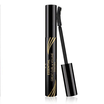 Golden Rose Essential Great Curl & Volume Mascara: Achieve Dramatic, Long-Lasting Black Lashes with Defining Curved Brus