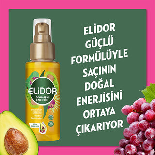 Elidor Avocado & Grape Seed Oil Hair Serum: Shine & Strength - Paraben Free, Lightweight Natural Hair Oil Elidor Avocado Hair Serum: Shine & Strengthen Hair Naturally hair serum, avocado oil hair serum, grape seed oil hair serum, hair shine serum, hair strengthening serum, paraben free hair serum, natural hair oil, hair care products, hair oil for dry hair, hair oil for shine, avocado oil, grape seed oil, lightweight formula, recyclable bottle, paraben-free, adds shine, strengthens hair, dry hair, damaged h