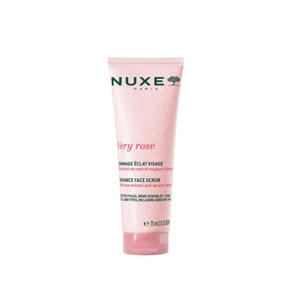 Nuxe Very Rose Face Scrub - Gentle Exfoliant for Smooth Facial Skin, 75ml Nuxe Very Rose Face Scrub for Smooth Skin face scrub, Nuxe Very Rose, gentle exfoliant, facial peeling, rose skincare, skincare, cosmetics, gentle skincare, natural skincare, botanical skincare, sensitive skin, travel size