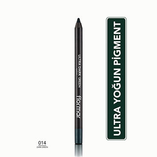 Flormar Ultra Matte Eye Pencil - High Pigment, Soft Tip, 014 Dark Green Flormar Ultra Matte Eye Pencil - Intense Color & Precision Matte Eye Pencil, High Pigment Eye Makeup, Soft Tip Eye Pencil, Flormar Eye Makeup, Matte Finish Cosmetics, Eye Makeup Essentials, Cosmetic Pencil, Makeup for Eyes, Long-Lasting Eye Color, Precise Eye Makeup, Everyday Makeup, Special Occasion Makeup, Eco-Friendly Packaging, Wooden Pencil Makeup, Dramatic Eye Look, Smoky Eye Makeup