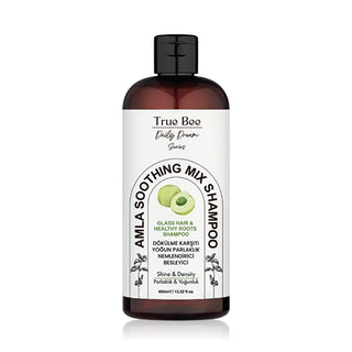True Bee Amla Shampoo - Nourishing Hair Repair & Anti-Hair Loss, Strengthens Dry & Damaged Hair, Daily Soothing Shampoo, 13.5 fl oz True Bee Amla Shampoo: Hair Repair, Anti-Loss, Nourishing - 13.5 fl oz Amla shampoo, Hair repair shampoo, Shampoo for hair loss, Nourishing shampoo, Shampoo for dry hair, Strengthening Shampoo, Daily shampoo, Soothing shampoo, hair care, hair, shampoo, amla oil, dry hair, damaged hair, hair loss prevention, nourishing, repairing, strengthening, soothing, daily use, hair health,