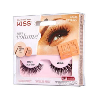 Kiss Ritzy Natural Volume False Eyelashes - Human Hair, Easy Application, Comfortable & Lightweight Lashes with Protein Adhesive (2 Pairs) Kiss Natural Volume False Eyelashes - Easy Application false eyelashes, natural volume lashes, human hair eyelashes, easy apply lashes, comfortable false eyelashes, Kiss eyelashes, false lashes with adhesive, natural look eyelashes, false lashes, natural lashes, volume lashes, human hair lashes, easy apply, comfortable lashes, Kiss lashes, lashes with adhesive, makeup, b