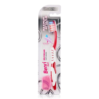Benri Manual Toothbrush White (Medium) - Gentle Oral Care for Adults Benri Manual Toothbrush - Gentle Oral Care manual toothbrush, adult toothbrush, medium hardness toothbrush, oral hygiene, gentle toothbrush, oral care, toothbrush for sensitive gums, effective cleaning, gentle cleaning, Benri, dental care, hygiene products