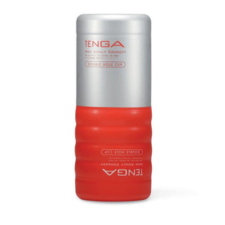 tenga double hole product image, tenga double hole internal view, tenga double hole dimensions TENGA Double Hole - Dual Experience | 66x66x155 mm TENGA Double Hole - Dual Experience and Comfort tenga, double-hole, men, adult-toy, pleasure, vacuum-suction, recyclable, sexual-health, personal-care, ai-generated
