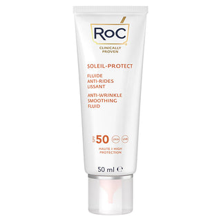 RoC Anti-Wrinkle Sunscreen SPF50+ - Hyaluronic Acid Face Sunscreen for UVA UVB Protection & Youthful Skin | 50ml RoC Anti-Wrinkle SPF50+ Sunscreen: Youthful Skin & Sun Protection anti-wrinkle sunscreen, SPF50+ sunscreen, hyaluronic acid sunscreen, sunscreen for wrinkles, broad spectrum sunscreen, UVA UVB protection, anti-aging sunscreen, daily sunscreen, face sunscreen, sun protection, anti-wrinkle, SPF50+, hyaluronic acid, UVA protection, UVB protection, broad spectrum, anti-aging, daily use, face, sun, sk