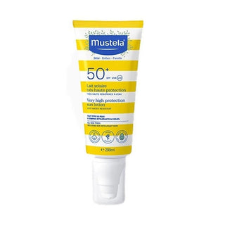 mustela sunscreen spf50+ for sensitive skin, mustela high protection sunscreen 200ml bottle Mustela High Protection Sunscreen - SPF50+ | 200 ml Mustela High Protection Sunscreen SPF50+ mustela, sunscreen, spf50, sensitive-skin, baby-care, outdoor-safety, water-resistant, ultraviolet-protection, kid-friendly, ai-generated