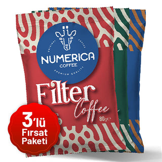Numerica Ground Coffee Blend 3-Pack Trial Set for Coffee Machines - Filter Coffee Variety Pack Numerica Ground Coffee 3-Pack Trial Set ground coffee, coffee blend, filter coffee, coffee trial set, coffee for coffee machines, specialty coffee, coffee variety pack, coffee gifts, coffee enthusiasts