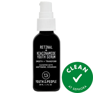 Drunk Elephant Retinal + Niacinamide Youth Serum - Anti-Aging, Vegan Skincare Drunk Elephant Retinal Serum - Anti-Aging, Vegan retinal serum, niacinamide skincare, anti-aging serum, vegan skincare, cruelty-free beauty products, skincare, face serum, anti-aging, fine lines and wrinkles, uneven skin tone, recyclable packaging, lightweight serum