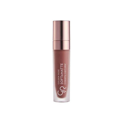 Golden Rose Soft & Matte Creamy Lipstick - Long Lasting, Moisturizing Lip Color with Jojoba & Avocado Oil