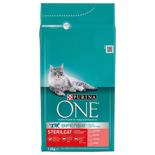Purina One: Salmon Dry Cat Food - Supports Dental & Urinary Health, Promotes Healthy Skin & Coat - 1.5kg (3.3lbs) Purina One Salmon Cat Food: Healthy Teeth, Skin & Digestion Purina One cat food, Salmon cat food, Dry cat food, Adult cat food, Cat food for dental health, Digestible cat food, Cat food for urinary health, Cat food for healthy skin, Tartar control cat food, Kuru kedi maması, cat food, salmon flavor, dental care, urinary care, healthy coat, sensitive stomach, high-quality protein, pet supplies, f