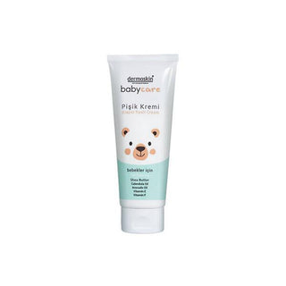 dermoskin babycare diaper rash cream 100ml, diaper rash cream tube with shea butter ingredients Dermoskin Diaper Rash Cream - Babycare | 3.4 fl oz Dermoskin Diaper Rash Cream - Babycare 100ml diaper-rash-cream, babycare, dermoskin, skin-protection, baby-skincare, newborn-care, prevent-diaper-rash, natural-ingredients, moisturizing-cream, ai-generated