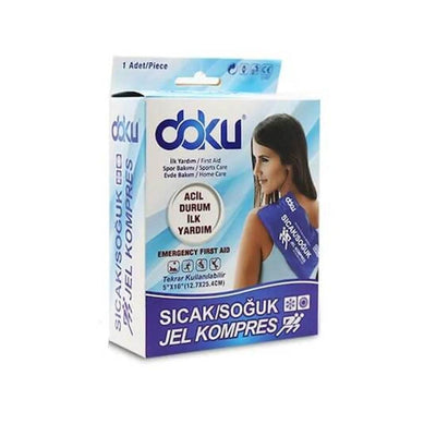 Doku Hot & Cold Gel Compress for Pain Relief Therapy - Reusable Gel Pack for Sports Injury Recovery & First Aid Kit