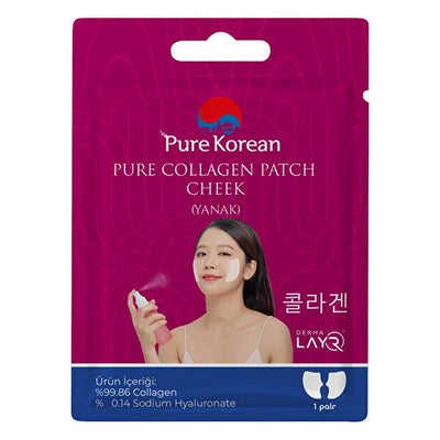 Pure Korean Collagen Patch Cheek (Yanak) - Anti-aging Collagen Face Treatment for Wrinkle Reduction