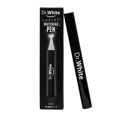 Dr. White Teeth Whitening Pen - Mint Flavor, 2ml - Peroxide-Free, Portable & Easy to Use