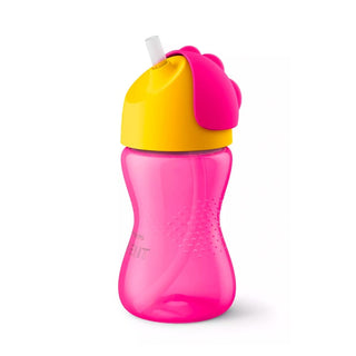 Philips Avent No-Spill Sipper Cup 10oz - Easy Grip Design | Bendy Straw