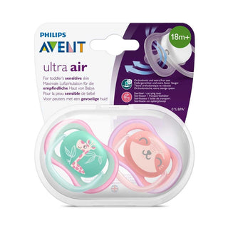 Philips Avent Ultra Air Pacifier 18M+ - 2 Pack Pink
