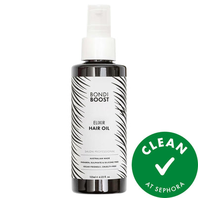 Elixir Vegan Hair Oil Pre-Shampoo Treatment with Castor Oil - Nourishes Dry Hair, Tames Frizz, Cruelty-Free Beauty