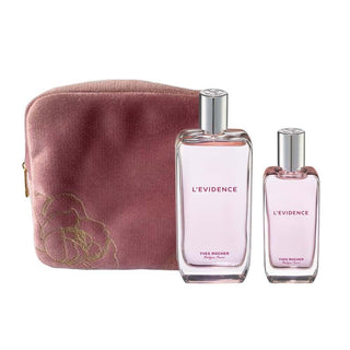 L'Evidence Luxury Perfume Set for Women - Includes 100ml & 50ml Fragrance with Velvet Bag L'Evidence Luxury Perfume Set - 100ml & 50ml with Velvet Bag Luxury perfume set, Women's fragrance gift set, Perfume with velvet bag, Peach and magnolia scented perfume, High-end perfume for women, Fragrance for confident women, Gift ideas for her, Luxury gifts, Perfume set with accessories, Premium fragrance