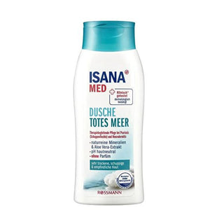 Isana Dead Sea Salt Shower Gel for Sensitive Skin - 8.45 fl oz, Vegan & Dermatologically Tested Isana Dead Sea Salt Shower Gel - Gentle & Vegan Shower Gel, Dead Sea Salt Shower Gel, Sensitive Skin Care, Vegan Skincare, Dermatologically Tested Shower Gel, Fragrance-Free, Hypoallergenic, Gentle Cleansing, Moisturizing Shower Gel, Aloe Vera Skincare, Dead Sea Minerals, Vegan Shower Gel, Cruelty-Free Skincare
