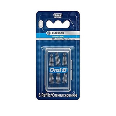 Oral-B Interdental Brush Heads - Eased Access for Dental Care | 6 Pack