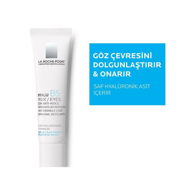 La Roche-Posay La Roche Posay Hyalu B5 Eye Cream - Anti-Wrinkle, Hyaluronic Acid Eye Care for Sensitive Skin, 0.51 fl oz