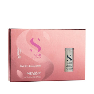 Alfaparf Semi Di Lino Moisture Nutritive Essential Oil 6x13 ml - Nourishing Hair Care for Dry & Damaged Hair Alfaparf Semi Di Lino Moisture Nutritive Hair Oil Alfaparf Semi Di Lino, Moisture Nutritive Essential Oil, Hair care essential oil, Nourishing hair oil, Semi Di Lino hair care, Hair nourishment, Moisturizing hair care, Dry hair solution, Damaged hair repair, Hair care routine, Luxury hair oil, Travel size hair care, Hair health, Hair texture improvement, Manageable hair