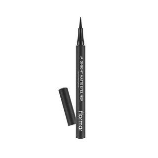 Flormar Midnight Matte Eyeliner - Precise Liquid Eyeliner Pen for Dramatic Black Look Flormar Matte Black Eyeliner for Precise Application matte eyeliner, black eyeliner, Flormar eyeliner, precise eyeliner application, liquid eyeliner, eyeliner pen, beauty, cosmetics, makeup, eye makeup, dramatic look, long-lasting eyeliner, easy application, cat eye, winged liner, special occasion makeup, everyday makeup, beauty essentials