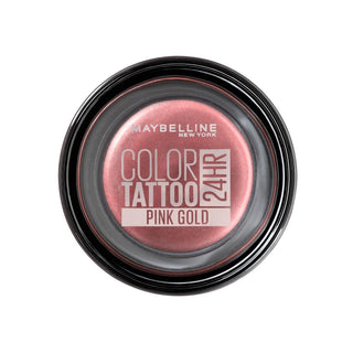 Maybelline Color Tattoo 24H Cream Eyeshadow - Pink Gold: Long Lasting, Water Resistant, Smudge Proof Creamy Eye Color Maybelline Color Tattoo: 24H Pink Gold Cream Eyeshadow cream eyeshadow, long lasting eyeshadow, 24 hour eyeshadow, water resistant eyeshadow, Maybelline Color Tattoo, pink gold eyeshadow, creamy eyeshadow, smudge proof eyeshadow, eyeshadow, eye makeup, long-lasting makeup, vibrant eye color, easy-to-apply eyeshadow, cream-gel formula, intense color, striking colors, creamy texture, water res