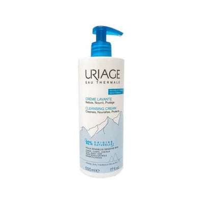 Uriage Creme Lavante: Gentle Cleansing Cream for Sensitive Skin, Face, Body & Hair | Soap-Free, Moisturizing Baby Wash &