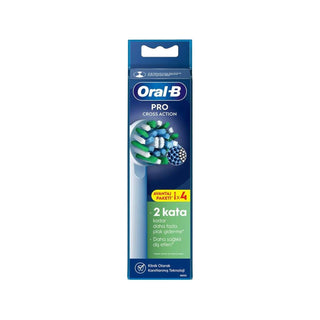 Oral-B Oral-B Pro Cross Action X-Filament Replacement Toothbrush Heads 4-Pack - Compatible with Oral-B Electric Toothbrushes, Enhanced Cleaning with X-Filament Technology Oral-B Pro Cross Action X-Filament Replacement Heads - 4 Pack Oral-B Pro Cross Action replacement heads, Oral-B toothbrush heads, X-Filament toothbrush heads, Oral-B compatible toothbrush accessories, Electric toothbrush replacement heads, Oral hygiene, Oral-B Pro Cross Action, Toothbrush replacement heads, X-Filament technology, Oral-B el