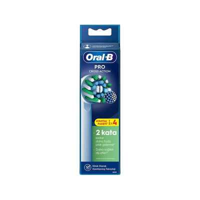 Oral-B Oral-B Pro Cross Action X-Filament Replacement Toothbrush Heads 4-Pack - Compatible with Oral-B Electric Toothbru