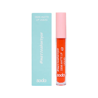 Soda Liquid Lipstick - Demi Matte Finish, Shade 004, 0.12 fl oz - Affordable Cosmetic Product Soda Liquid Lipstick - Demi Matte, Shade 004 Soda Demi Matte Likit Ruj, Liquid Lipstick, Matte Finish Lip Color, Shade 004 Lipstick, Cosmetic Product, Affordable Lipstick, Lip Color, Makeup, Beauty Products, Demi-Matte Lipstick, Compact Cosmetics, Liquid Lip Color, Affordable Cosmetics, Shade 004, Lip Care