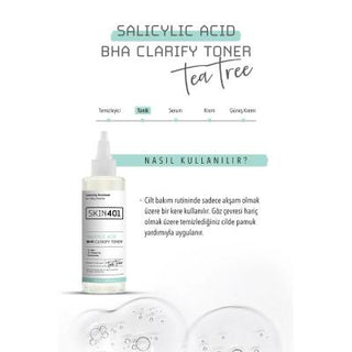 skin401 salicylic acid bha clarify toner bottle, skin401 toner packaging Skin401 Salicylic Acid BHA Clarify Toner - Acne Treatment | 200 ml Skin401 Salicylic Acid BHA Clarify Toner 200 ml skin401, salicylic-acid-toner, vegan-skincare, acne-treatment, bha-toner, complexion-care, cruelty-free, skin-clearing, pores-tightening, ai-generated