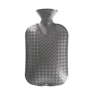 Fashy 2L Hot Water Bottle - Grey, Channel-less Design, TUV Certified for Pain Relief & Warmth Therapy Fashy 2L Grey Hot Water Bottle - TUV Certified for Warmth & Relief Hot Water Bottle, Non-electric heating, Pain relief, Warmth therapy, TUV certified hot water bottle, Grey hot water bottle, 2 Liter hot water bottle, Channel-less hot water bottle, 1st class quality hot water bottle, Fashy, Winter warmer, Muscle relief, Menstrual cramp relief, Cozy night's sleep, Cold weather companion