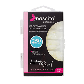 nascita-long-oval-fake-nails-250-count-box-front, nascita-long-oval-fake-nails-application-guide, nascita-long-oval-fake-nails-packaging Nascita Long Oval Fake Nails - 250 Count Box for Nail Enthusiasts & Beauty Professionals Nascita Long Oval Fake Nails - 250 Count Box nascita, fake-nails, nail-art, long-oval-nails, nail-enthusiasts, beauty-professionals, nail-extensions, nail-care, ai-generated, faux-nails