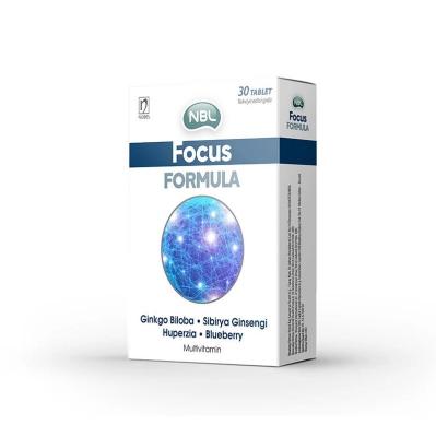 NBL Focus Formula Cognitive Support Supplement - Enhances Mental Clarity & Focus with Ginkgo Biloba, Gotu Kola & Siberia