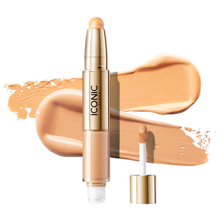 Radiant Concealer & Brightening Crayon Duo - Vegan, Cruelty-Free Makeup for Flawless Finish Radiant Concealer & Brightening Crayon Duo - Vegan & Cruelty-Free vegan concealer, cruelty-free brightening crayon, dual-ended concealer, liquid concealer for dark circles, brightening makeup crayon, makeup for dark circles, under-eye brightener, natural finish concealer, vegan makeup, cruelty-free makeup, concealer for blemishes, flawless finish makeup, radiant complexion, beauty products for sensitive skin