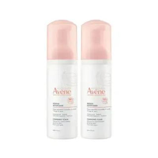 Avene Gentle Face Cleansing Mousse -  Sensitive & Normal to Combination Skin - Removes Makeup, Dirt & Oil - Avene Thermal Water - 5.07 fl oz (Dual Pack) Avene Cleansing Mousse: Gentle Face Wash for Sensitive Skin Avene cleansing mousse, face cleansing foam, gentle facial cleanser, makeup removing cleanser, normal combination skin cleanser, sensitive skin cleanser, Avene thermal water cleanser, face wash for sensitive skin, cleansing mousse for face, non-drying facial cleanser, facial cleanser, makeup remove