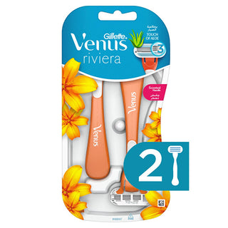 Gillette Venus Riviera: 3-Blade Disposable Razor for Women - Smooth Shave, Aloe Vera, Sensitive Skin - 2 Pack Gillette Venus Riviera: Smooth Shave Razor for Women disposable razor women, women's shaver, razor for sensitive skin, gillette venus riviera, 3 blade razor women, aloe vera razor, razor for women, shaving razor, female razor, disposable razor, women's razor, sensitive skin razor, gillette razor, venus razor, 3 blade razor, aloe vera, shaving, hair removal, personal care, beauty, smooth skin, shavin