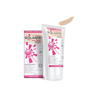 Solante Tinted Sunscreen Lotion SPF50 - 150ml - Everyday Sun Protection with a Natural Finish Solante Tinted Sunscreen Lotion SPF50 - Everyday Protection tinted sunscreen lotion, SPF50 sunscreen, Solante Telerubor, sunscreen for everyday use, tinted sun protection, sun care products, skincare with sun protection, UV protection, natural finish sunscreen, everyday wear sunscreen, sunburn prevention, skin damage prevention