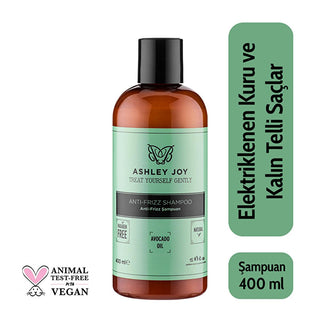 Ashley Joy Anti-Frizz Shampoo: Tame Frizzy Hair with Avocado Oil Moisture | Smoothing, Hydrating Formula (400ml / 13.53 fl oz) Ashley Joy Anti-Frizz Shampoo - Smooth & Hydrate Frizzy Hair Anti-frizz shampoo, Frizzy hair shampoo, Smoothing shampoo, Avocado oil shampoo, Moisturizing shampoo for frizzy hair, Hair smoothing shampoo, Shampoo for unruly hair, Ashley Joy shampoo, Best anti-frizz shampoo, Shampoo for dry frizzy hair, anti frizz, frizzy hair, smoothing, avocado oil, moisturizing, dry hair, unruly ha