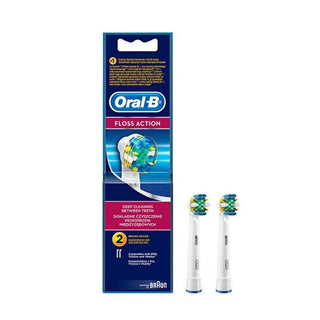 Oral-B Electric Toothbrush Replacement Heads FlossAction - Compatible with Genius & PRO Series, MicroPulse Bristles Oral-B FlossAction Replacement Heads - Superior Cleaning Oral-B, Electric Toothbrush Replacement Heads, FlossAction, Compatible with Oral-B Genius and PRO series, MicroPulse bristles, Indicator bristles, Oral Hygiene, Dental Care, Electric Toothbrush Accessories