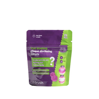 T-Brush Dental Disclosing Tablets - 25 Count - Enhance Oral Hygiene & Brushing Technique T-Brush Dental Disclosing Tablets - Improve Oral Hygiene dental disclosing tablets, plaque disclosing tablets, oral hygiene products, dental care, T-Brush Plak Tespit Edici Tablet, oral care, dental hygiene, brushing technique, health and personal care, cosmetic dentistry