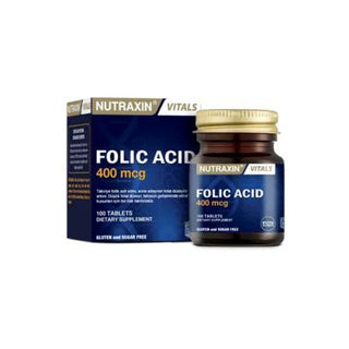 Nutraxin Folik Asit 400 mcg - 100 Gluten & Sugar-Free Tablets - Vitamin B9 Supplement for Overall Health & Well-being Nutraxin Folik Asit 400 mcg: Gluten & Sugar-Free Supplement Folic Acid, Folic Acid 400 mcg, Folic Acid Supplement, Vitamin B9, Folate Supplement, Gluten Free Folic Acid, Sugar Free Folic Acid, Natural Folic Acid, Folic Acid Tablets, Nutraxin Folik Asit, Vitamin Supplement, Health & Wellness, Dietary Supplement, Gluten-Free, Sugar-Free, Natural Ingredients, Womens Health, Mens Health, Pregnan