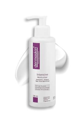 dermoskin intensive moisturizing cream 230ml, detailed view of dermoskin moisturizing ingredients Dermoskin Intensive Moisturizing Cream - Deep Hydration | 230ml Dermoskin Intensive Moisturizing Cream - 230ml dermoskin, moisturizer, sensitive-skin, intensive-care, natural-ingredients, hydration, daily-use, skincare, ai-generated, cream