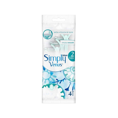 Gillette Venus Women's Disposable Razors - Pack of 4 | Convenient & Hygienic Shaving for Women