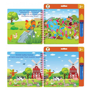 Lino Magic Water Painting Book: Reusable Farm Animal Coloring Book for Toddlers - Mess-Free, Self-Erasing Kids Water Drawing Fun! Lino Magic Water Book: Reusable, Mess-Free Coloring for Kids water painting book, reusable coloring book, magic water book, mess-free coloring, farm animal coloring book, toddler painting activity, kids water drawing, self erasing coloring book, water drawing, kids activity, toddler activity, farm animals, reusable book, magic book, mess-free activity, educational toy, kids paint